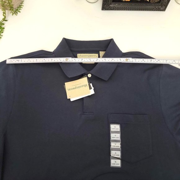 Munsingwear Dry Dimensions NWT Navy Blue Polo Shirt SZ XL - Picture 10 of 10
